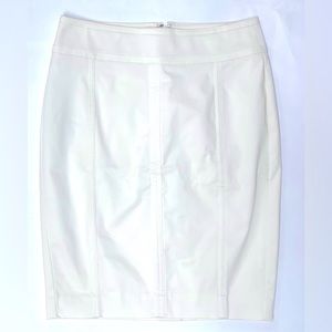Ann Taylor Astor Pencil Skirt in White - Size 2P